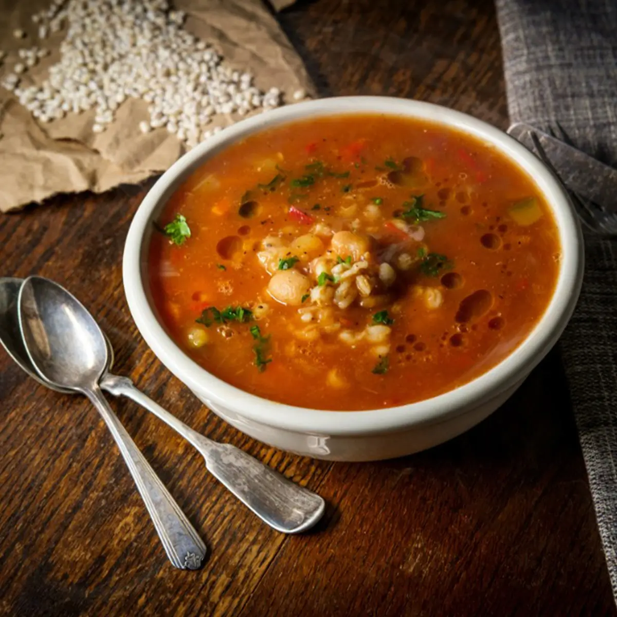 Fasülyeli Toscano Farro Çorbası Tarifi