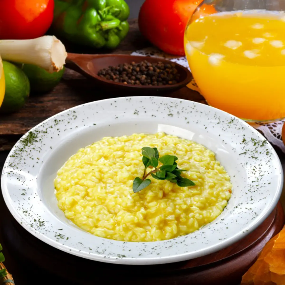 Sade Safranlı Risotto Tarifi