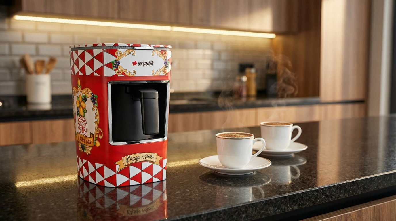 Türk Kahvesi, İtalyan Estetiği İle Buluştu: Chiara Alessi K 3300 CR Capri Red
