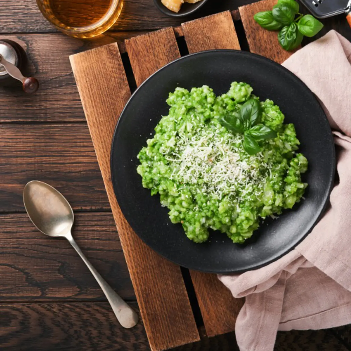 Pesto Soslu Risotto Tarifi