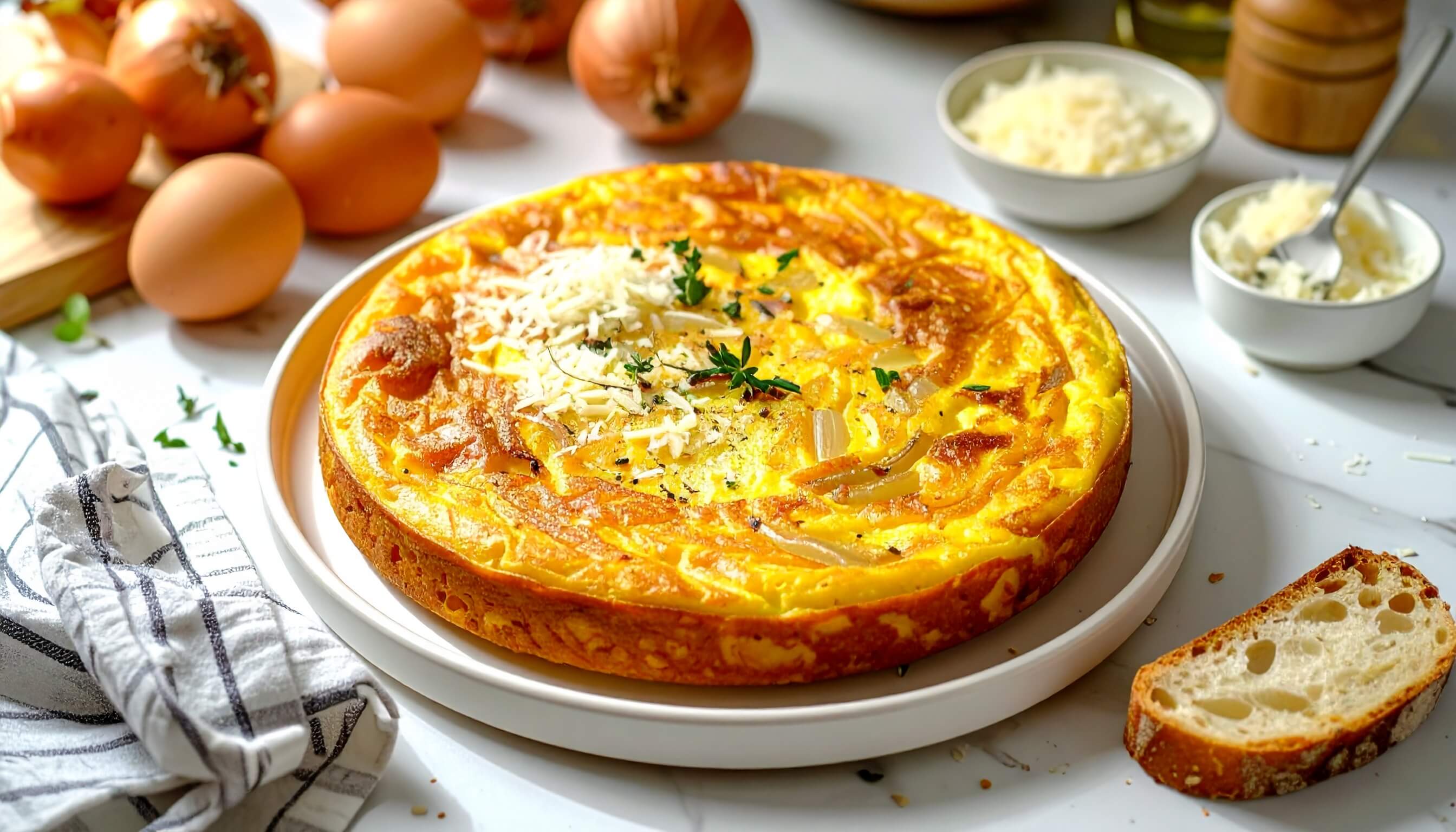 Fırında Soğanlı Frittata