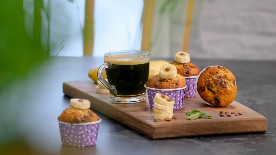 Americano Yanında Muzlu Muffin Tarifi