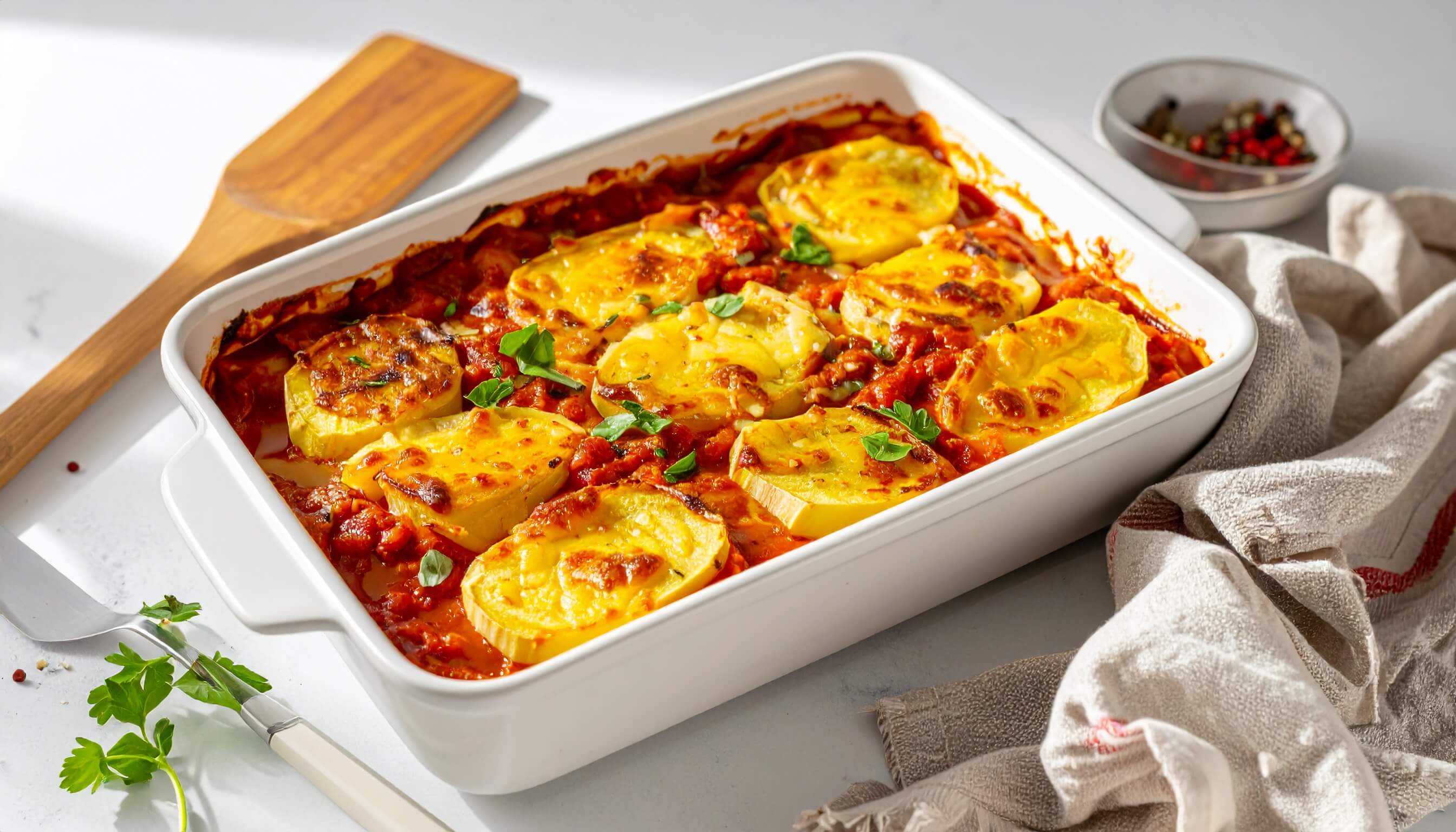 Fırında Domates Soslu Kereviz