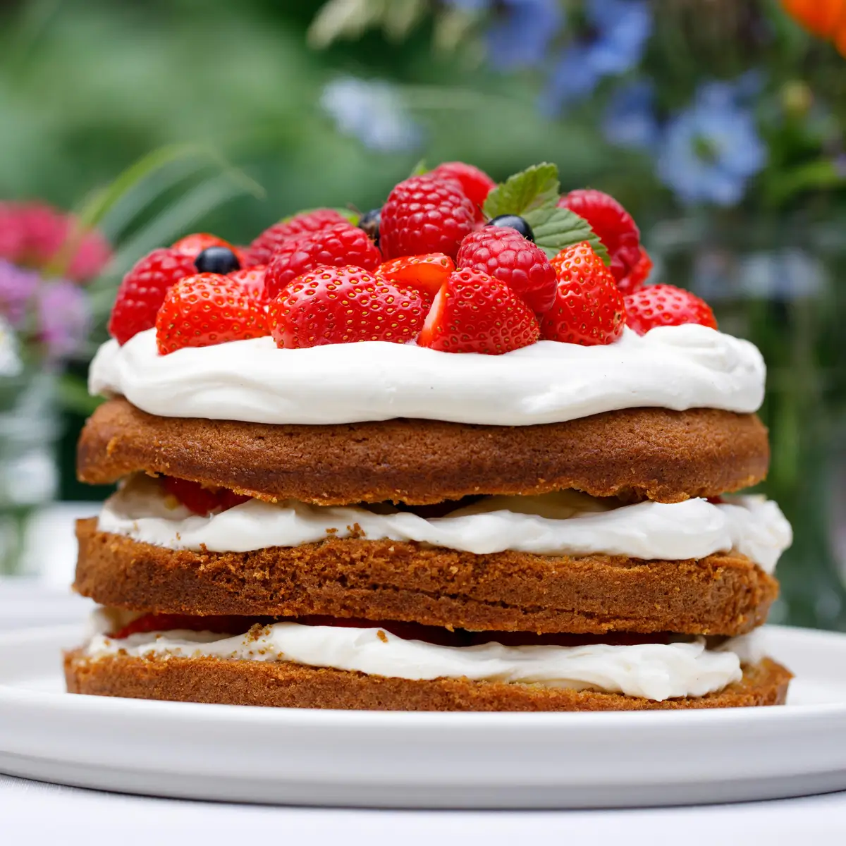 Çilekli Sünger Pasta Tarifi