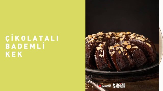 Çikolatalı Bademli Kek Tarifi
