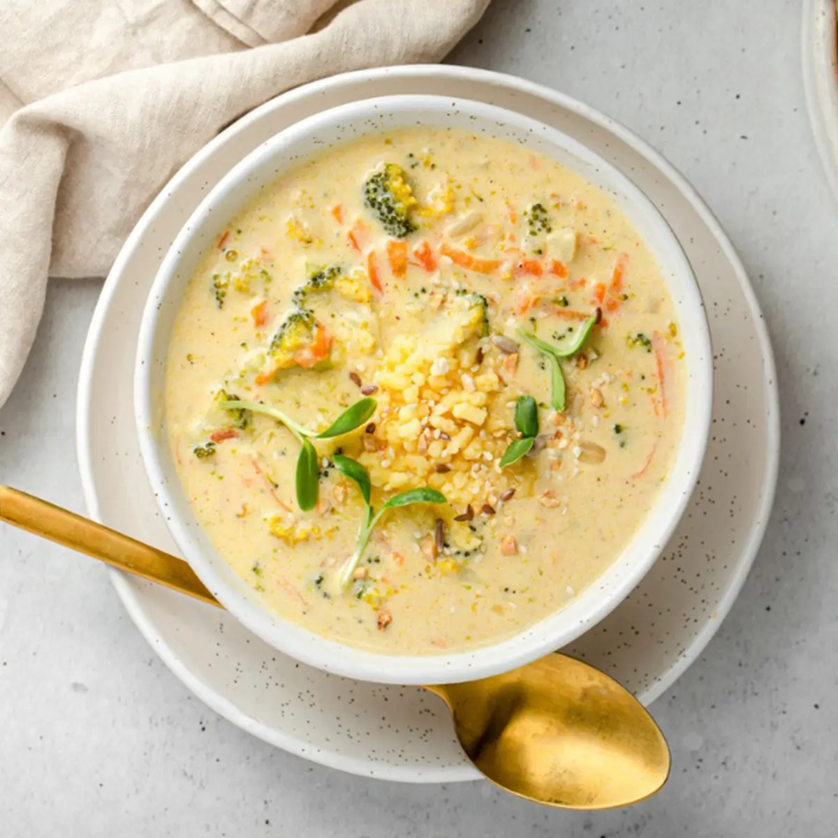 Havuçlu Ve Bademli Brokoli Çorbası Tarifi