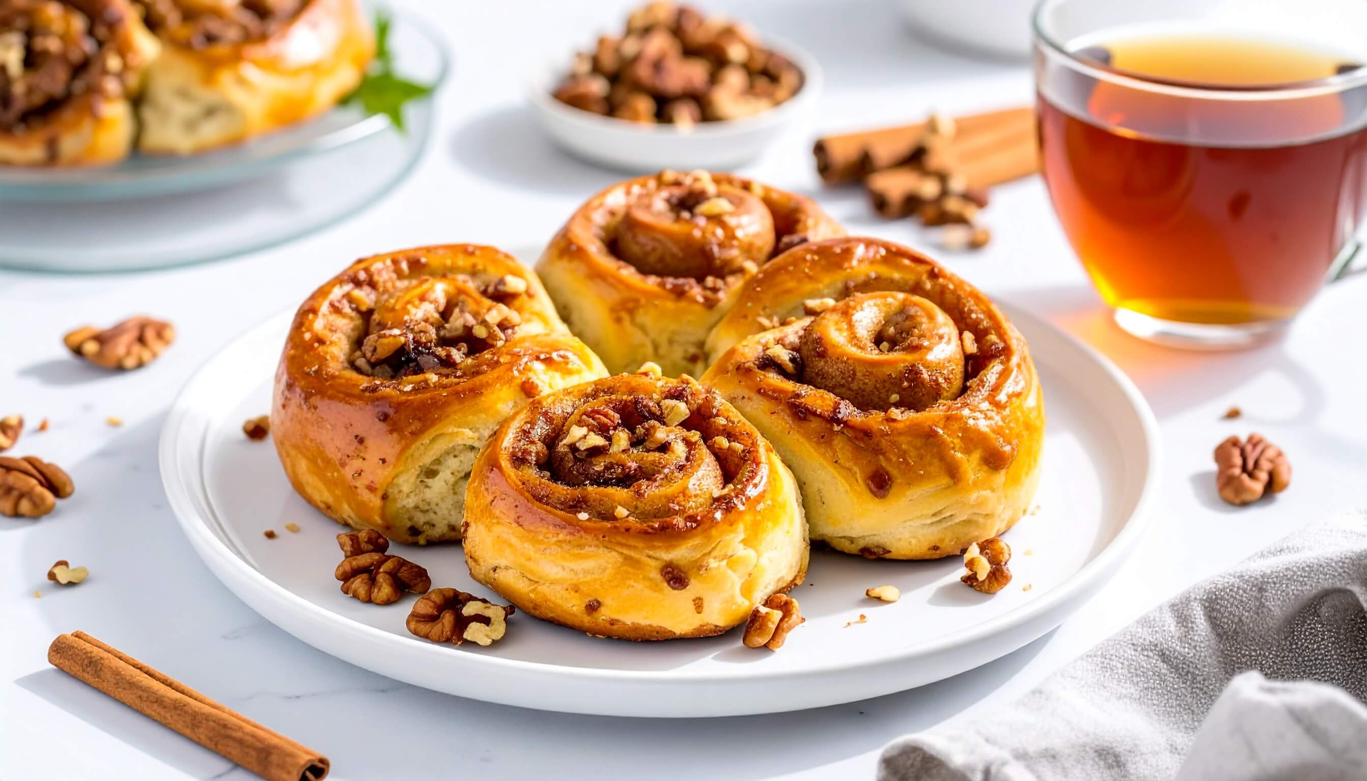 Fırında Cevizli Tarçınlı Çörek