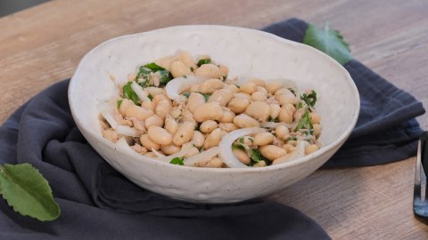 Ton Balıklı Beyaz Fasülye Salatası Tarifi