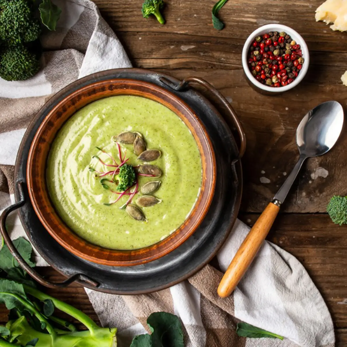 Tavuklu Brokoli Çorbası