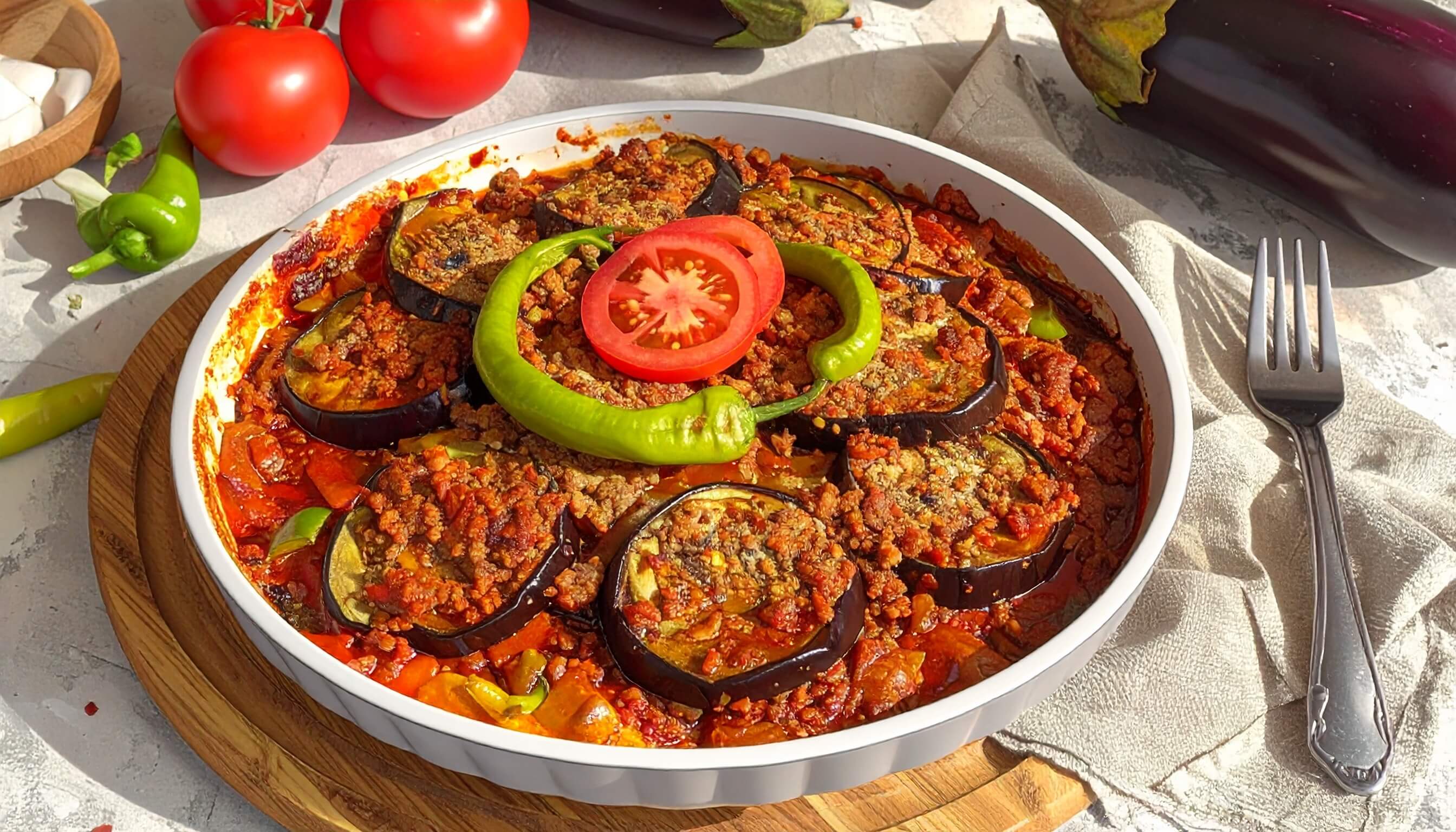 Fırında Patlıcan Musakka