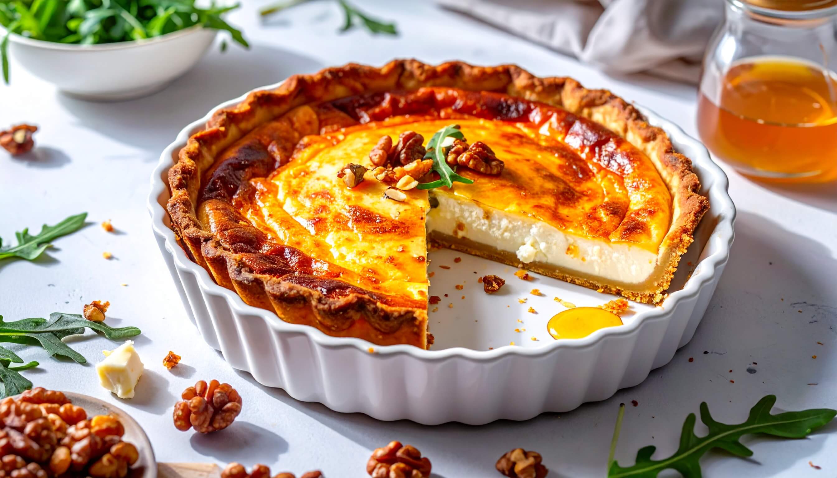 Keçi Peynirli Ballı Tart