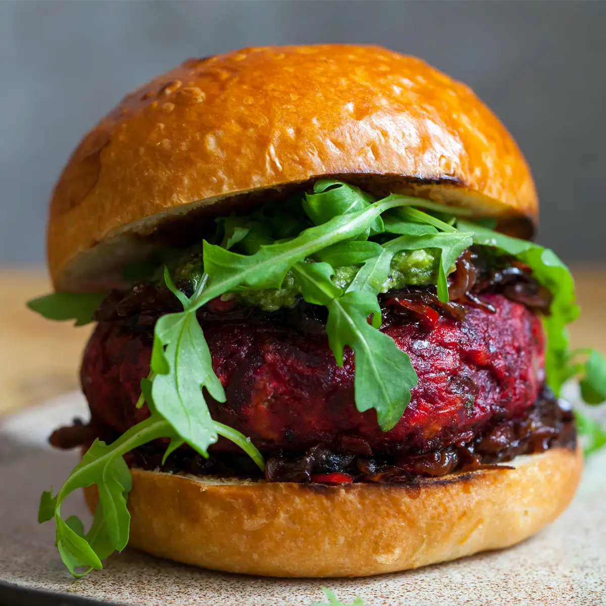 Pancar ve Barbunyalı Vegan Hamburger Tarifi