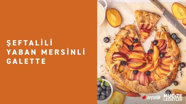 Şeftalili Yaban Mersinli Galette Tarifi
