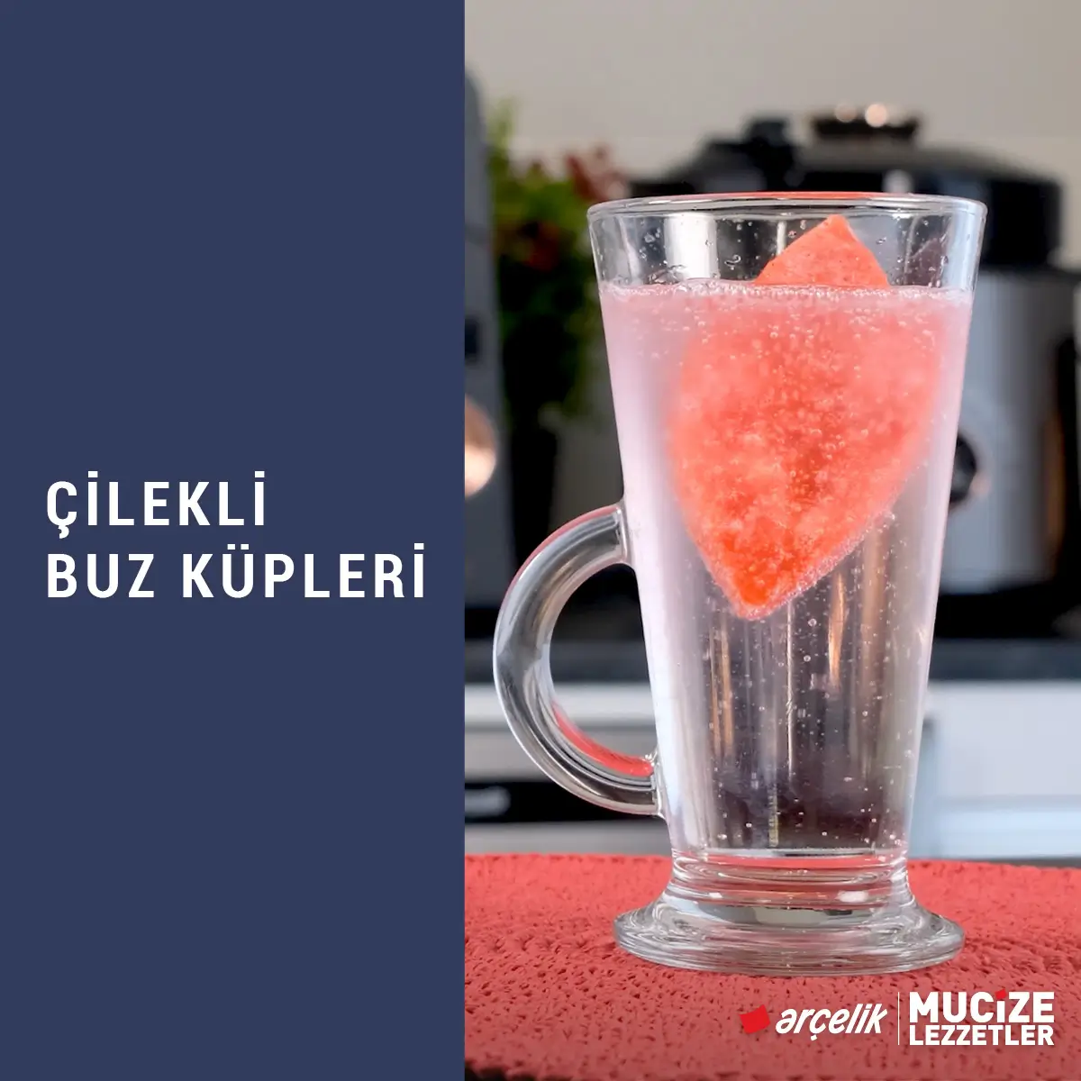Çilekli Buz Küpleri Tarifi