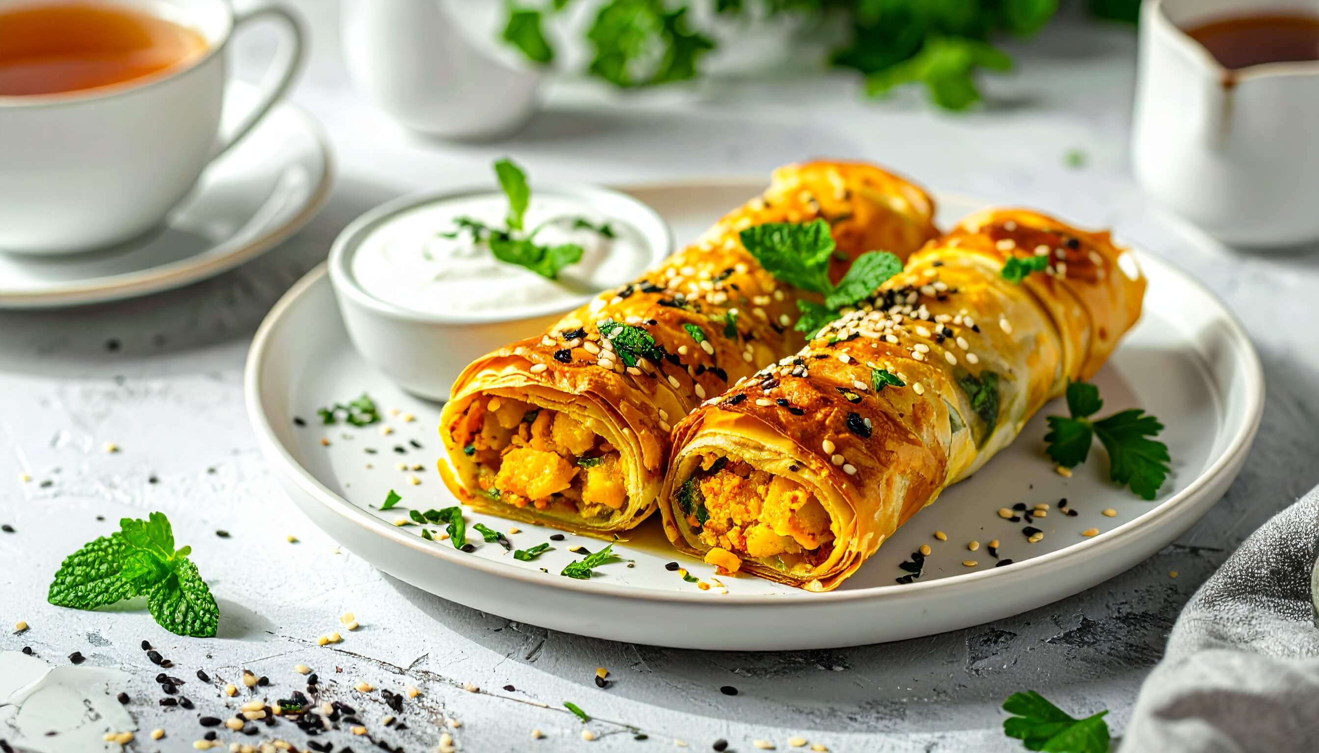 Fırında Baharatlı Patatesli Börek