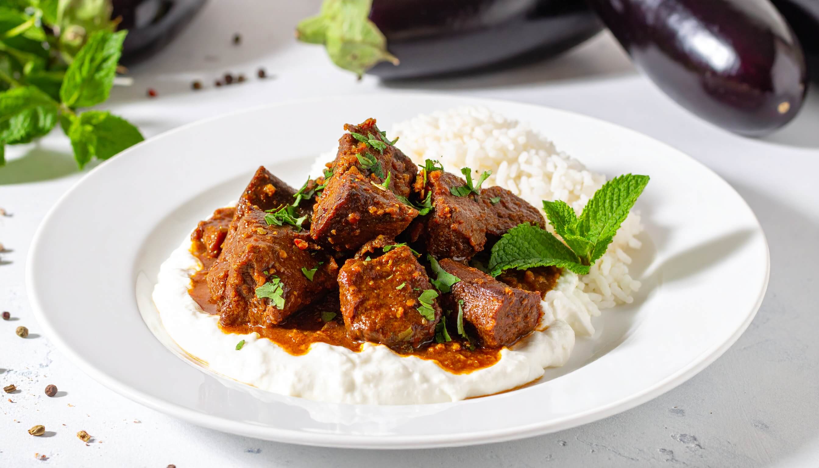 Fırında Alinazik Kebabı