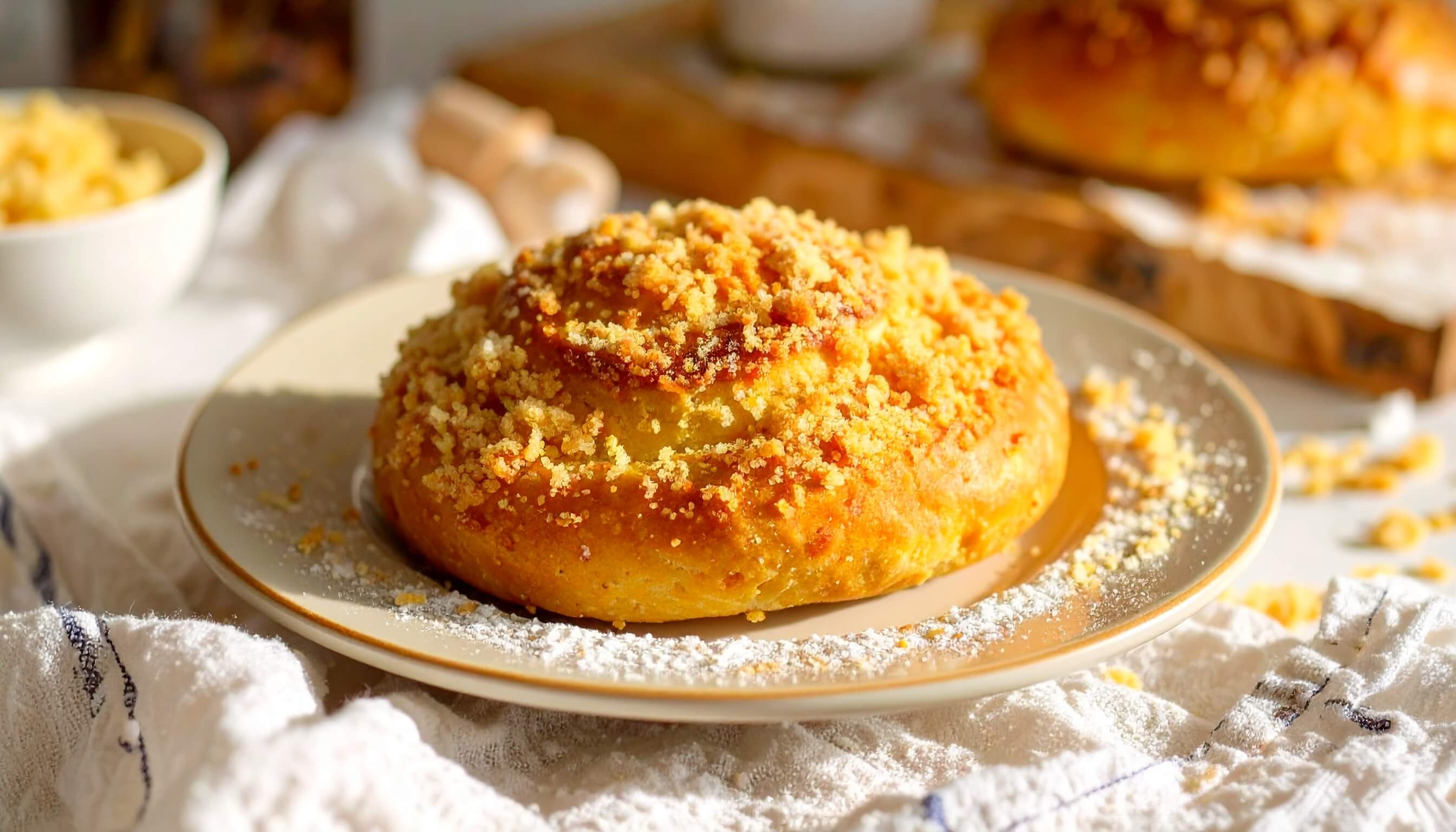 Alman Usulü Kıtır Kaplamalı Sarmal Çörek