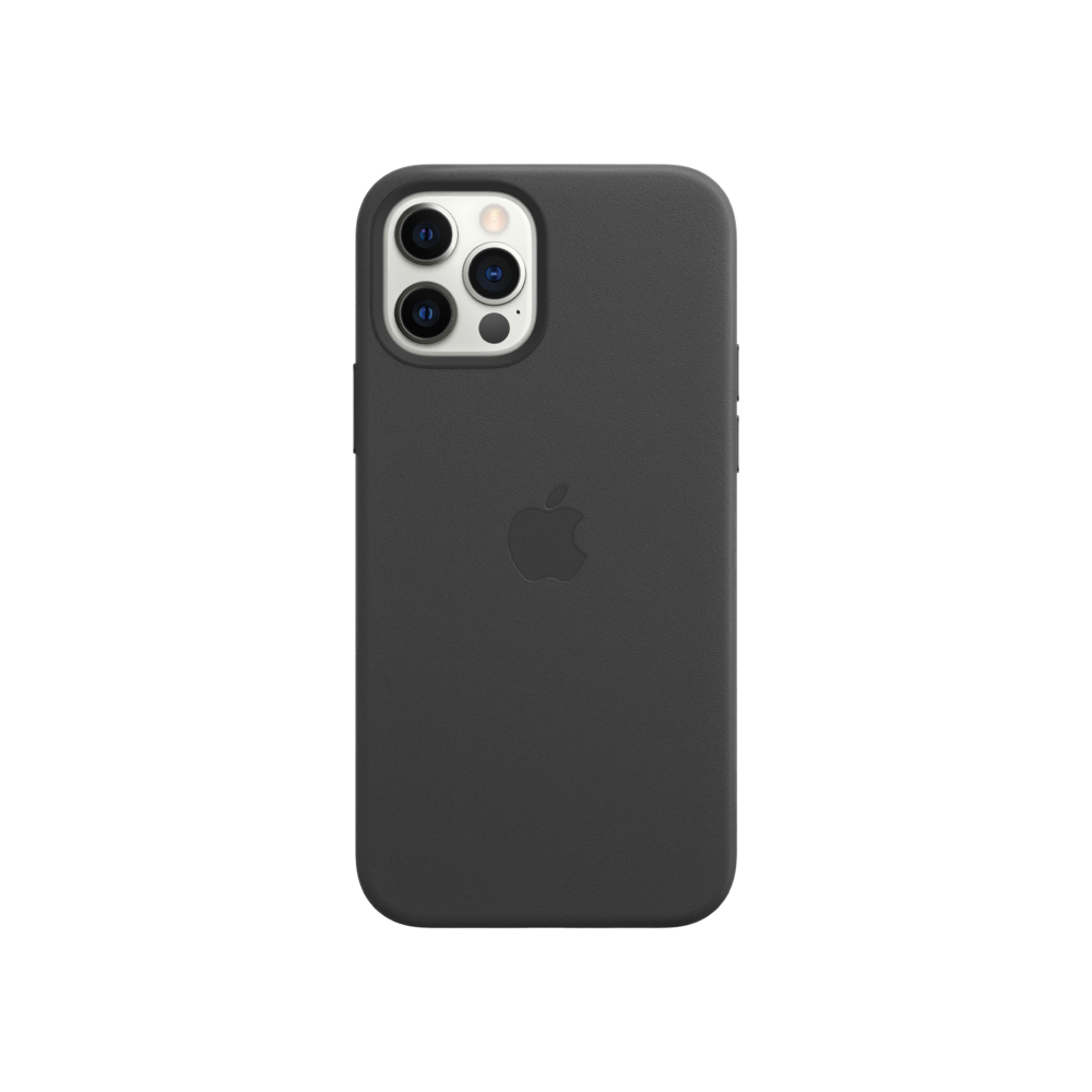 iPhone 12/12 Pro Deri Kılıf Siyah iPhone