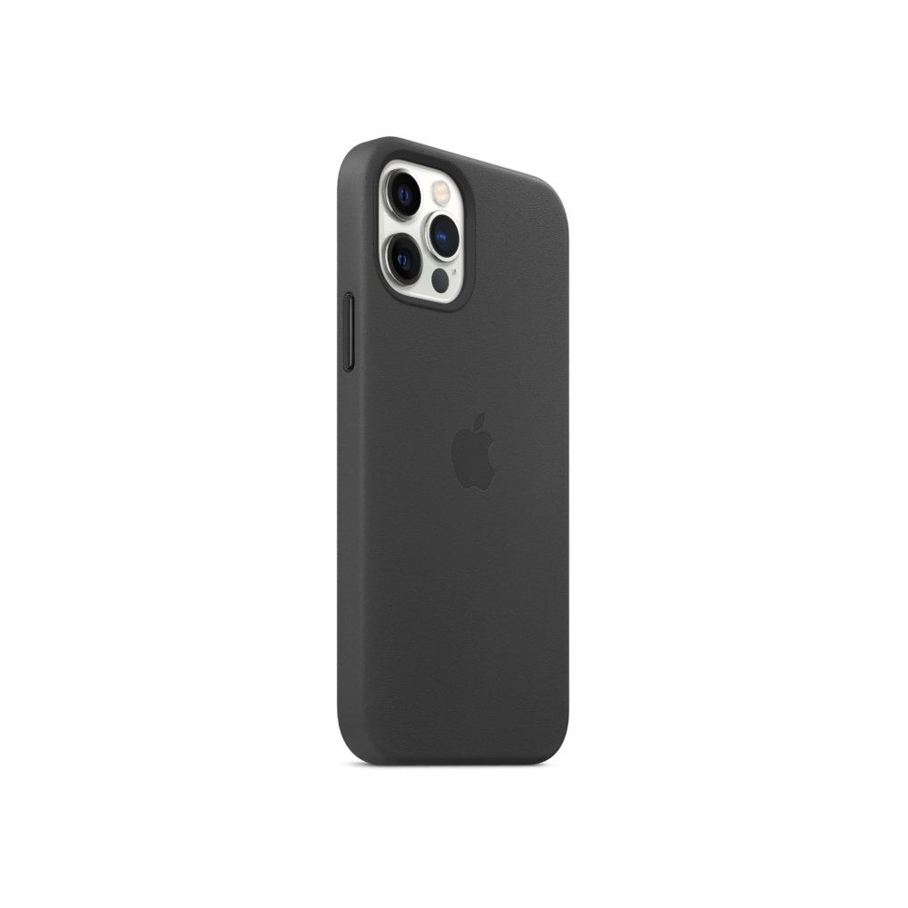 iPhone 12/12 Pro Deri Kılıf Siyah iPhone