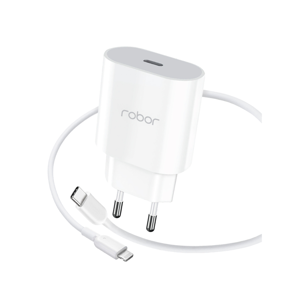Robor Şarj Adap. R621 Usb-C Lightning 1m Şarj Cihazları