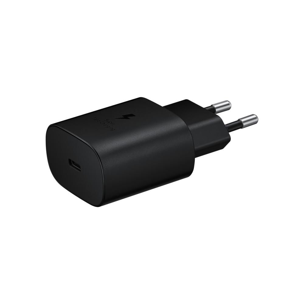 Samsung TypeC HızlıŞarj Adaptör25W-Siyah Şarj Cihazları