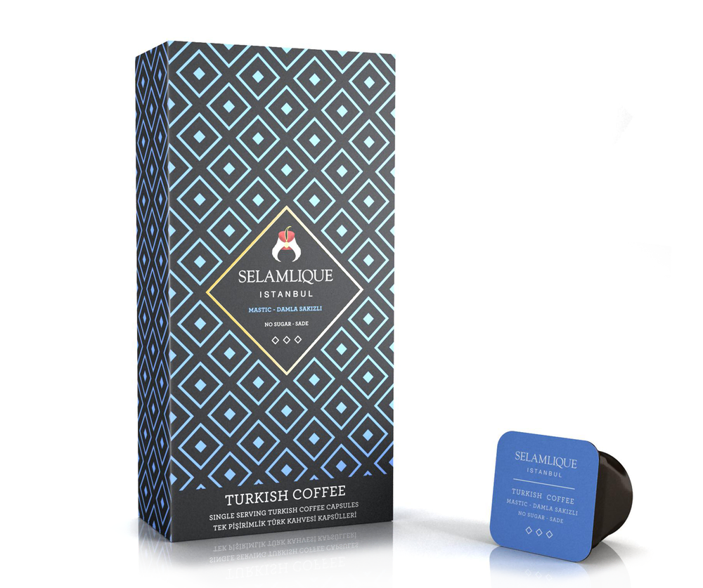 Selamlique 10'lu Damla Sakızlı Sade Türk Kahvesi Kapsülü Kahve Kapsülü