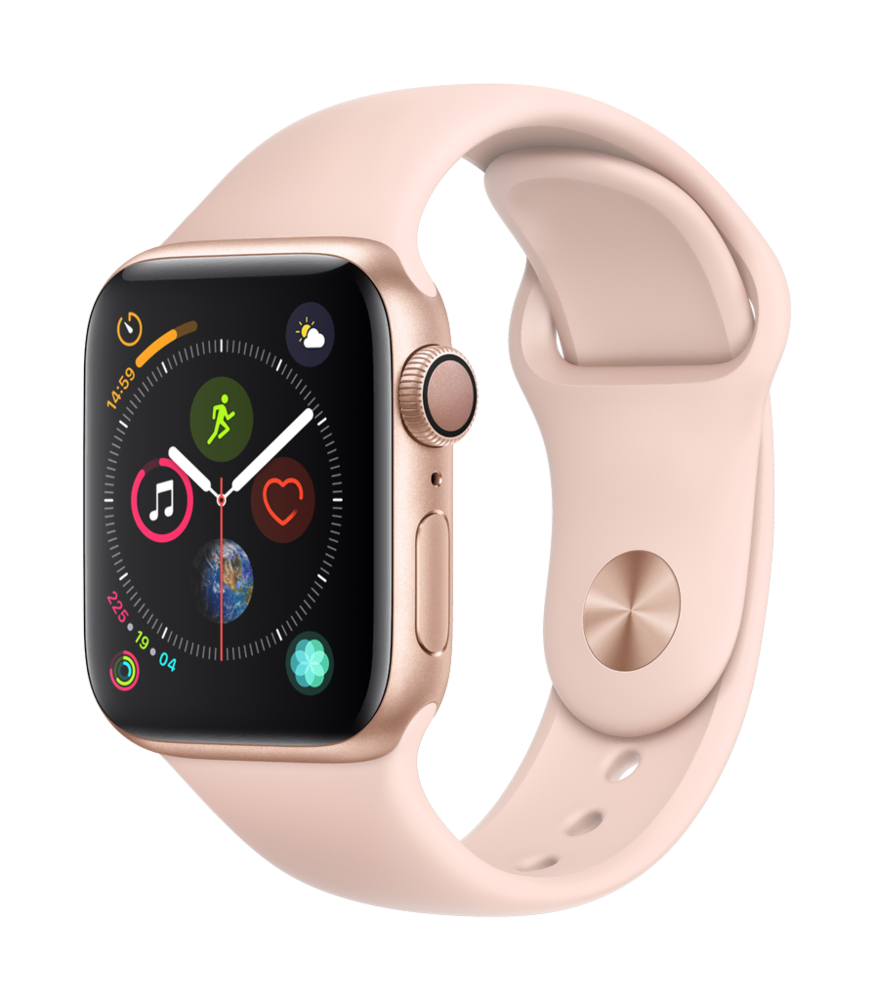 Apple Watch Seri 4 40mm Kum Pembe Kordon Akıllı Saat