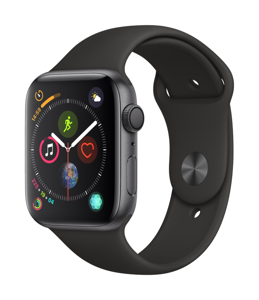 Apple Watch Seri 4 44mm Siyah Kordon Akıllı Saat