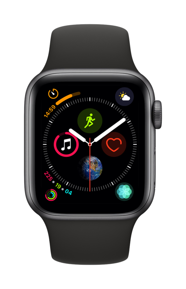 Apple Watch Seri 4 44mm Siyah Kordon Akıllı Saat