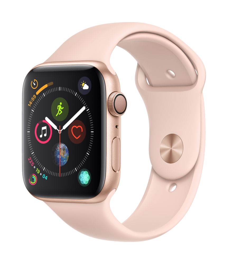 Apple Watch Seri 4 44mm Kum Pembe Kordon Akıllı Saat