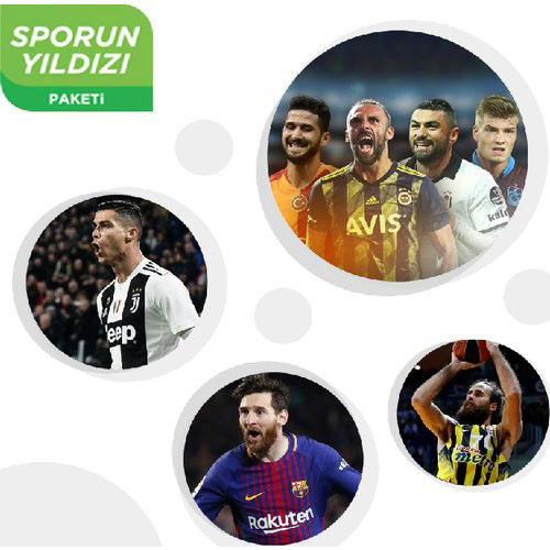 DIGITURK SPORUN YILDIZI PAKETİ veya FİLMİN YILDIZI PAKETİ Televizyon Aksesuarları