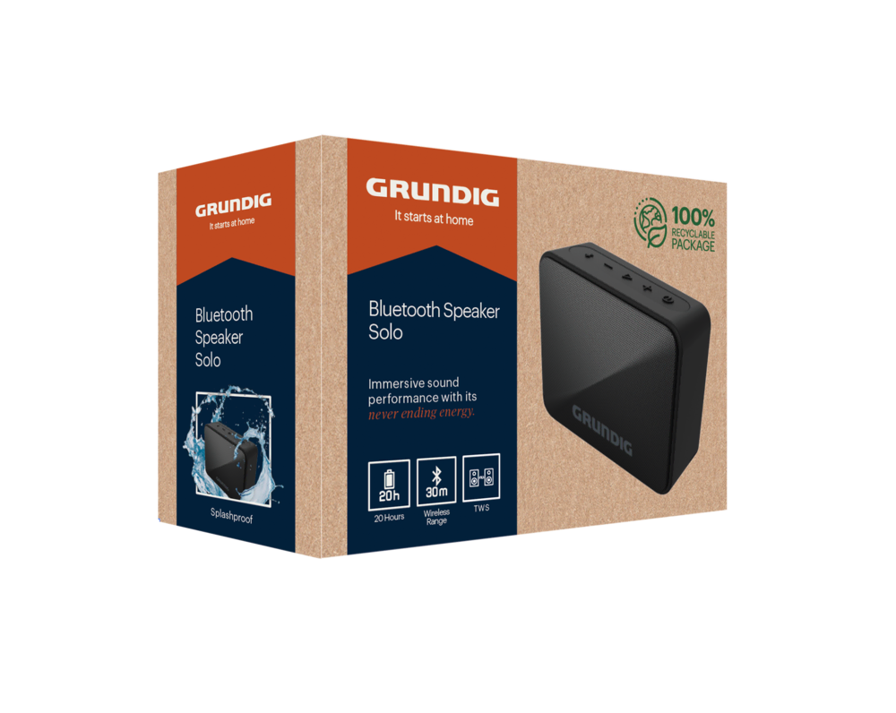 Grundig Solo BT Hoparlör Siyah Grundig Hoparlör