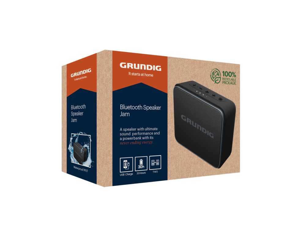 Grundig Jam BT Hoparlör Siyah Grundig Hoparlör