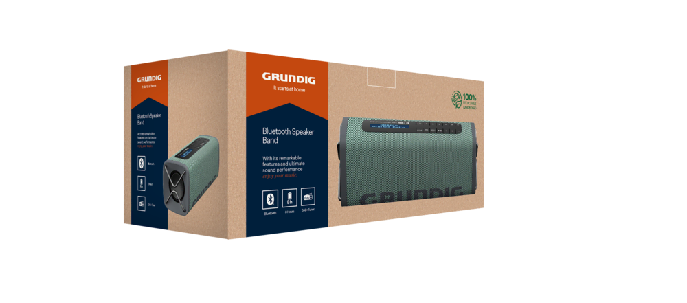 Grundig Band BT Hoparlör Yeşil Grundig Hoparlör