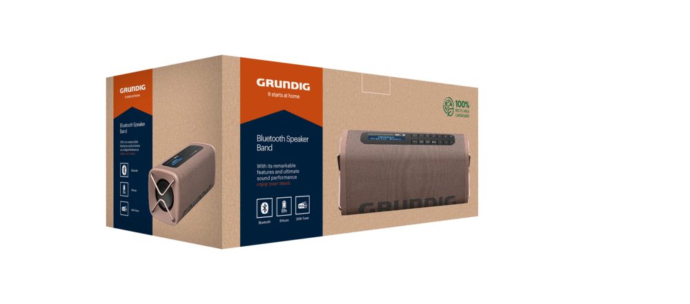 Grundig Band BT Hoparlör Kahve Hoparlör