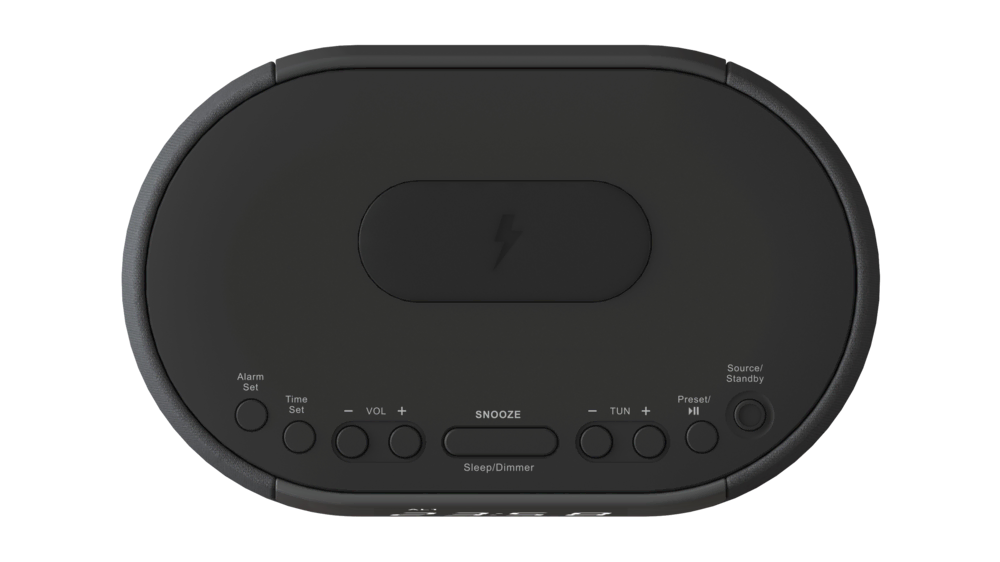 SCC 400 Kablosuz Şarj Özellikli Alarm Saatli Radyo / BT Speaker  Alarm Saatli Radyo