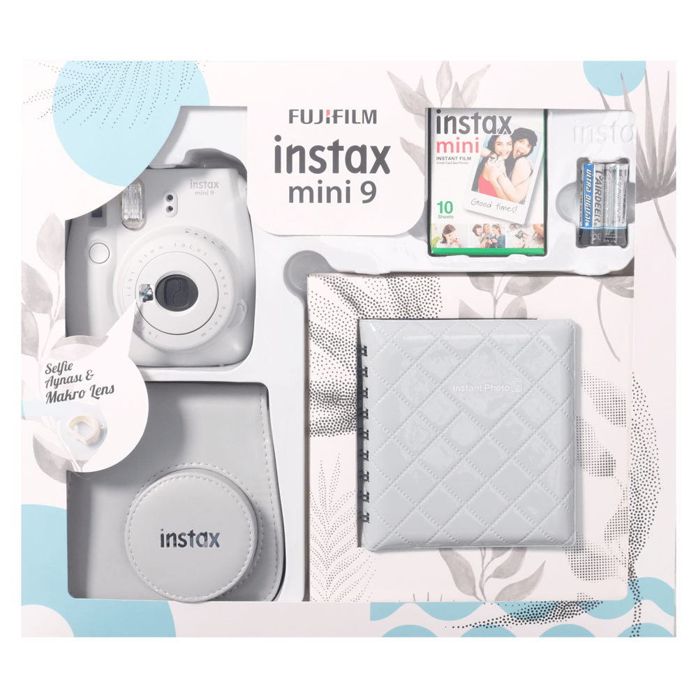 Mini9Box Albm/kılıf/kgt Beyaz Fotoğraf Makinesi