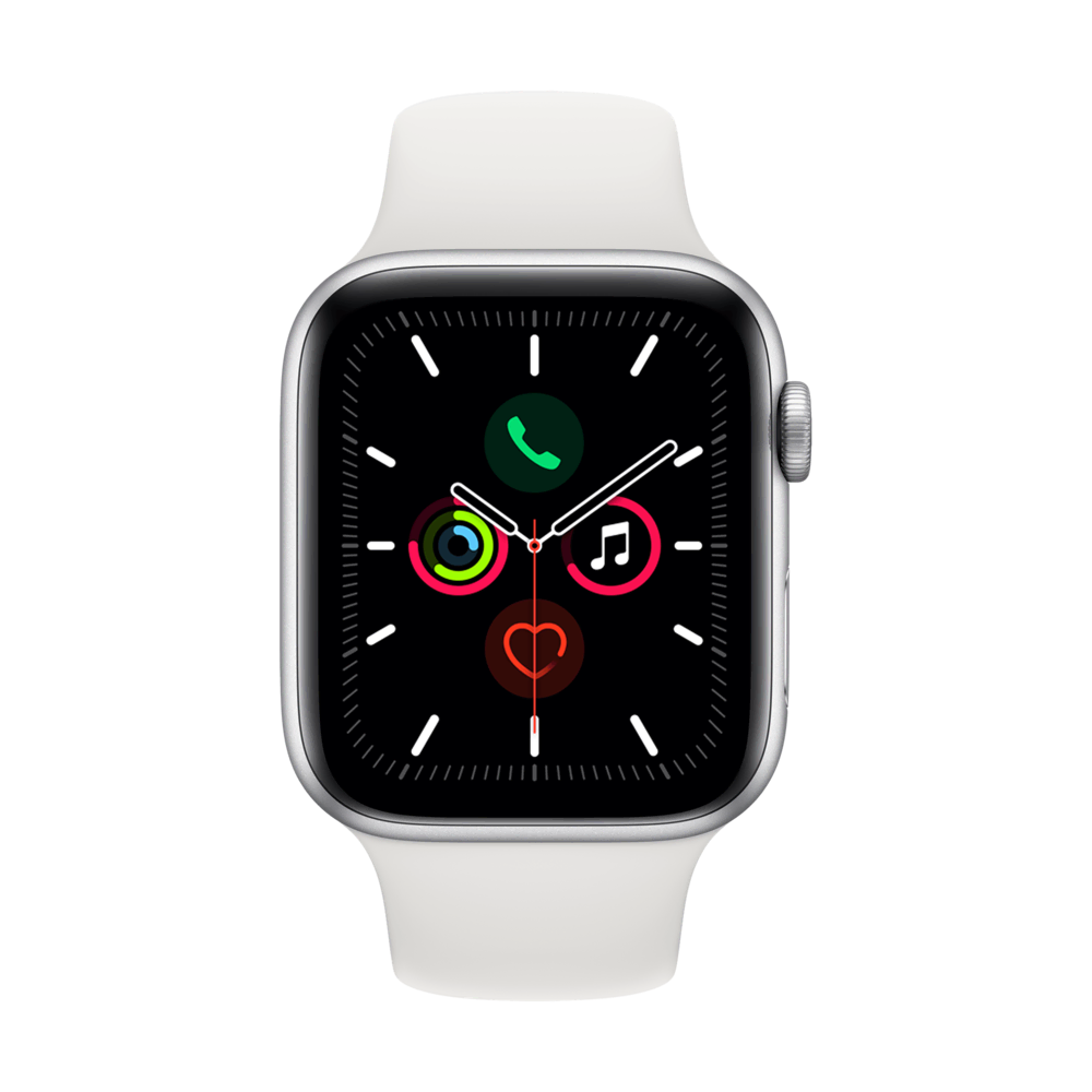 APPLE W S5 44 SIL AL Case- White bnd Apple