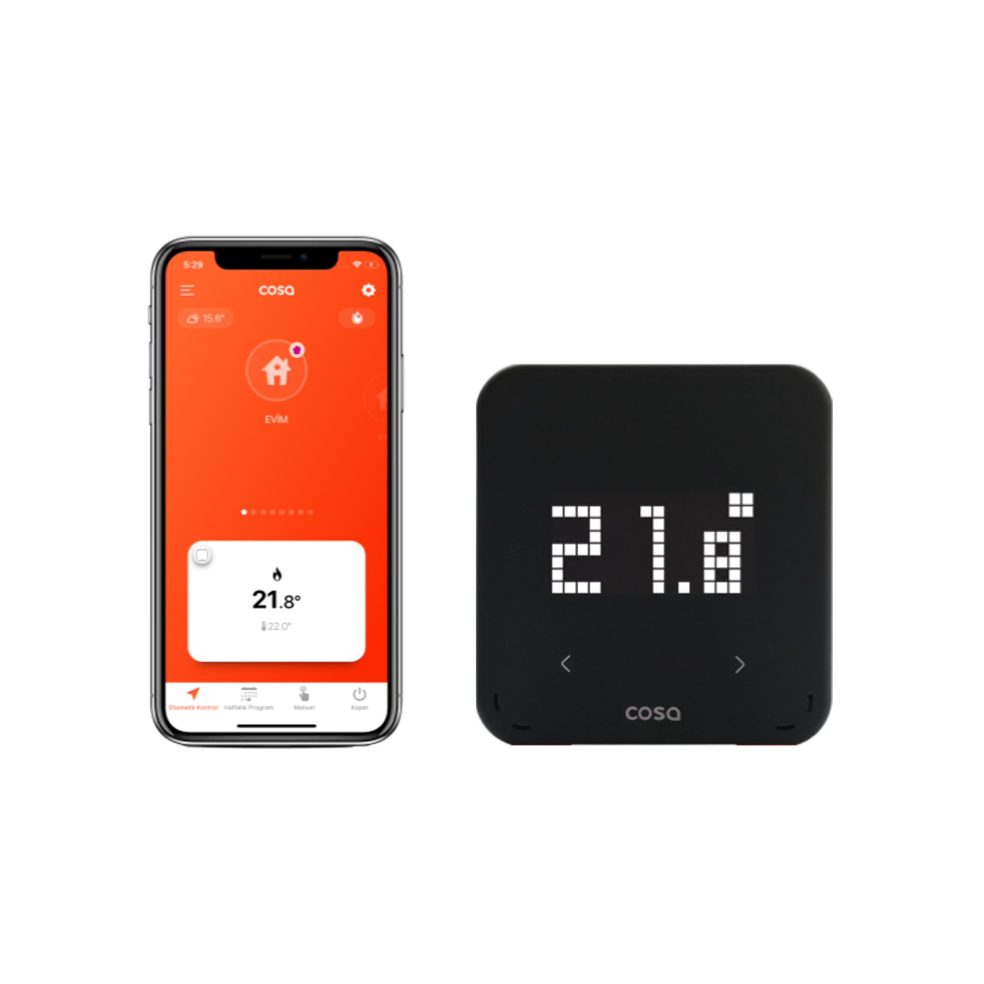 Cosa Akıllı Termostat Kombi + Klima