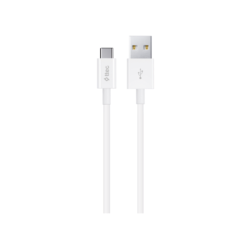 Ttec 2DK12B Type-C Şarj Kablosu Beyaz Şarj Kabloları