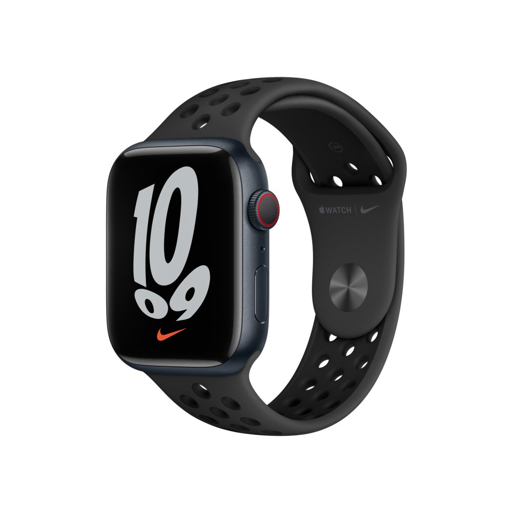 Apple Watch Nike S7 Cellular 45mm Siyah Akıllı Saat