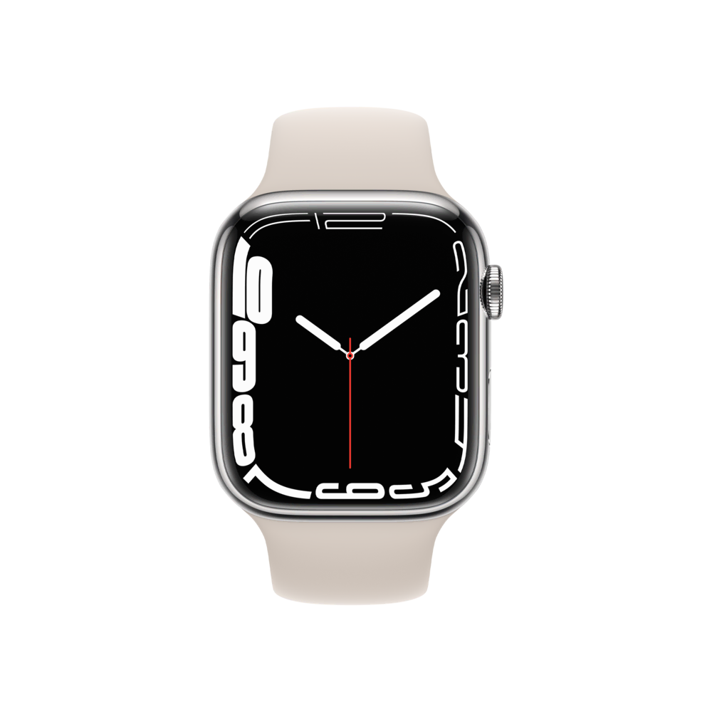 Apple Watch S7 Cellular 45mm Gümüş-Beyaz Akıllı Saat
