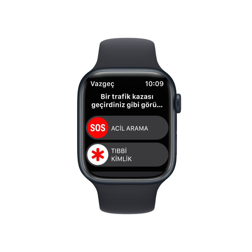 Apple Watch Series 8, 45mm Gece Yarısı Akıllı Saat