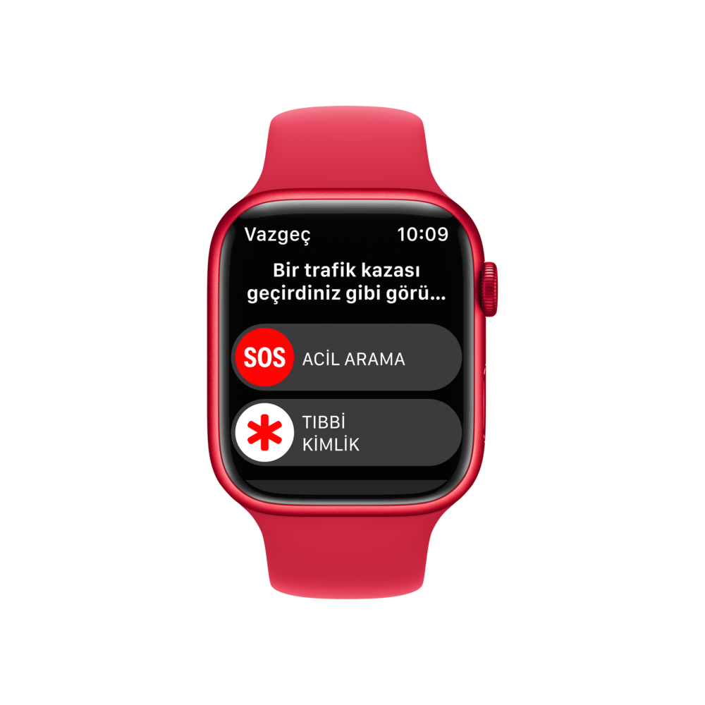 Apple Watch Series 8, 45mm Kırmızı Akıllı Saat