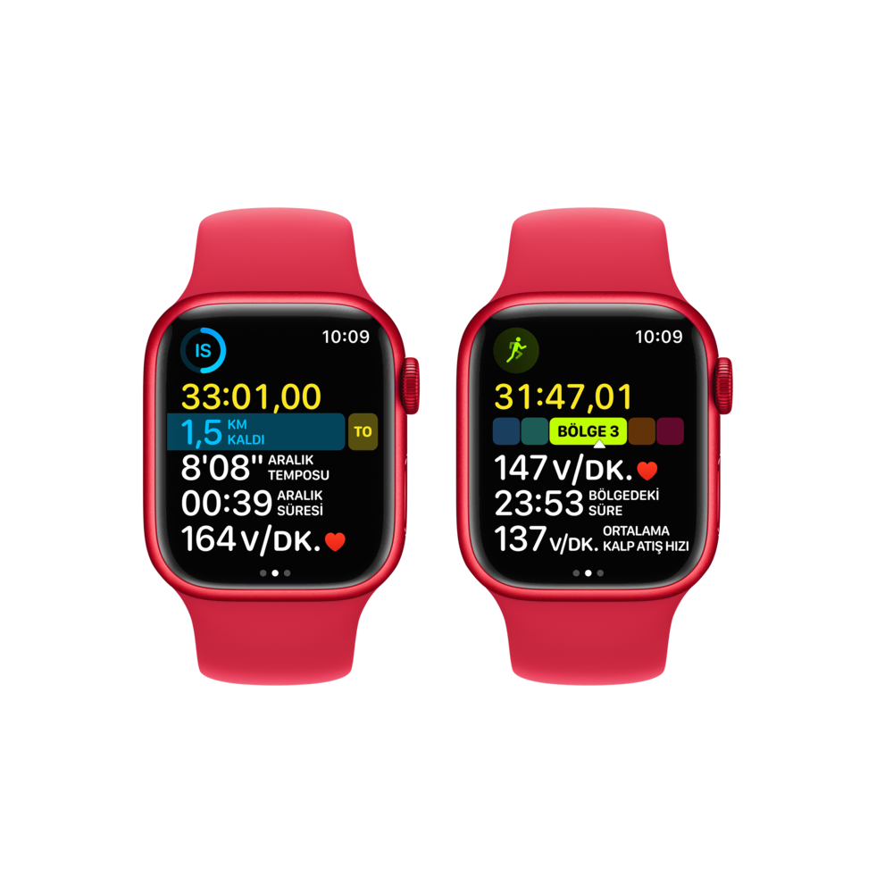 Apple Watch Series 8, 41mm Kırmızı Akıllı Saat