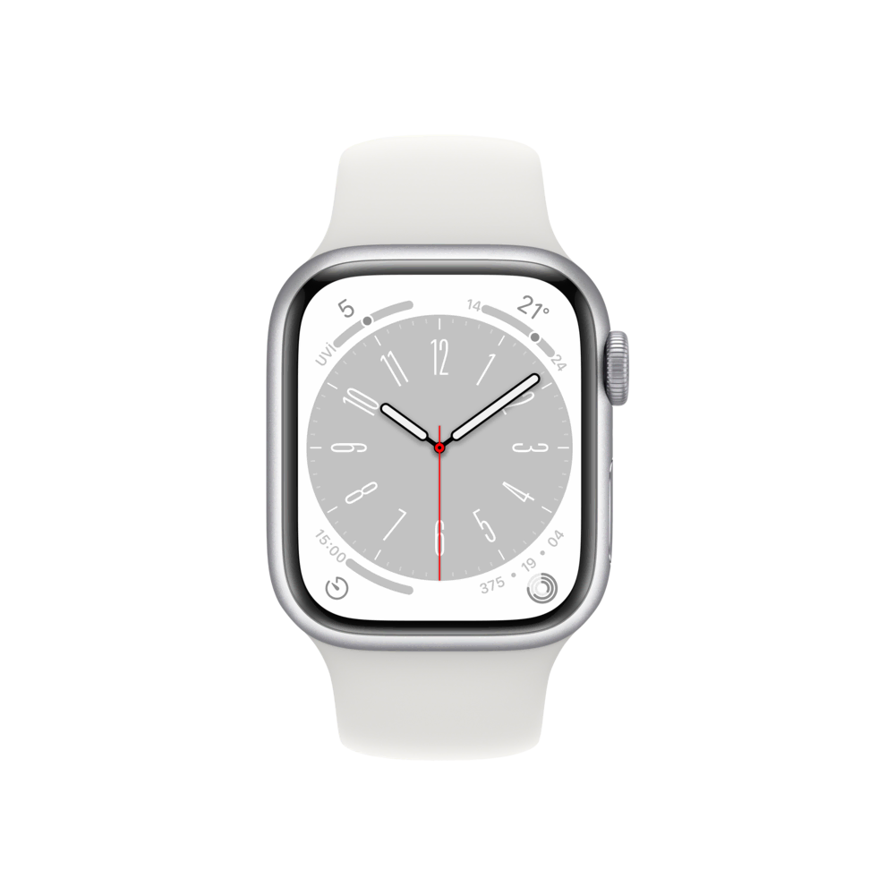 Apple Watch Series 8, 41mm Gümüş Akıllı Saat