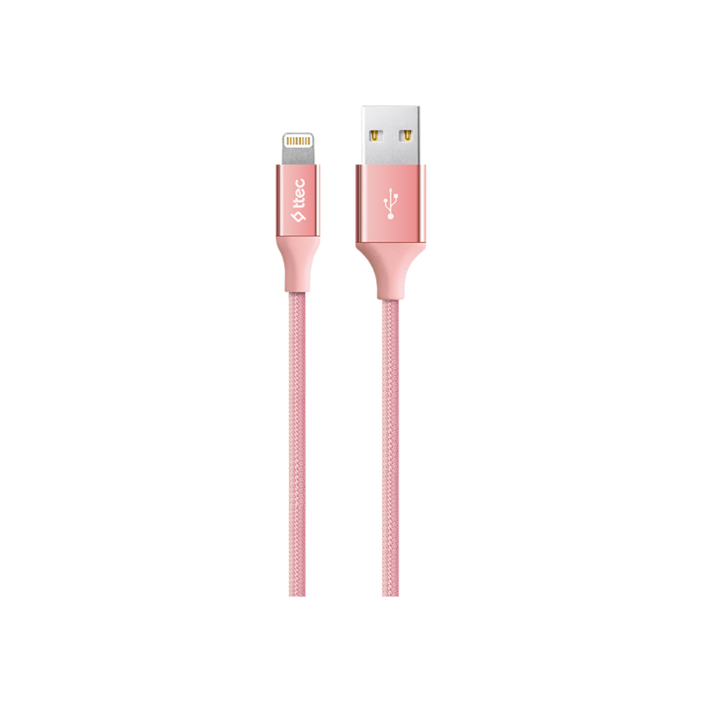 Ttec AlumiCable iPh. Şarj Kablosu Roze Şarj Kabloları