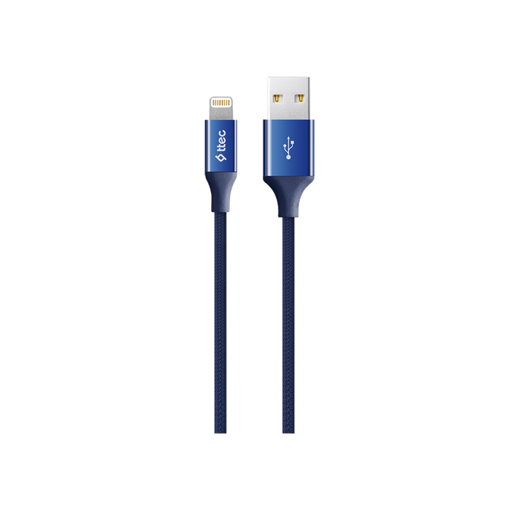 Ttec AlumiCable iPh. Şarj KablosuLacivrt Şarj Kabloları