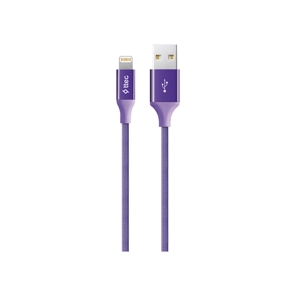 Ttec AlumiCable iPh. Şarj Kablosu Mor Şarj Kabloları