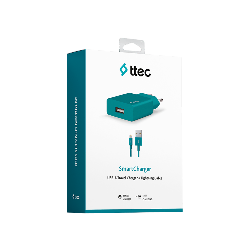Ttec SmartCharger Adaptör+Lightng Trkuaz Şarj Cihazları